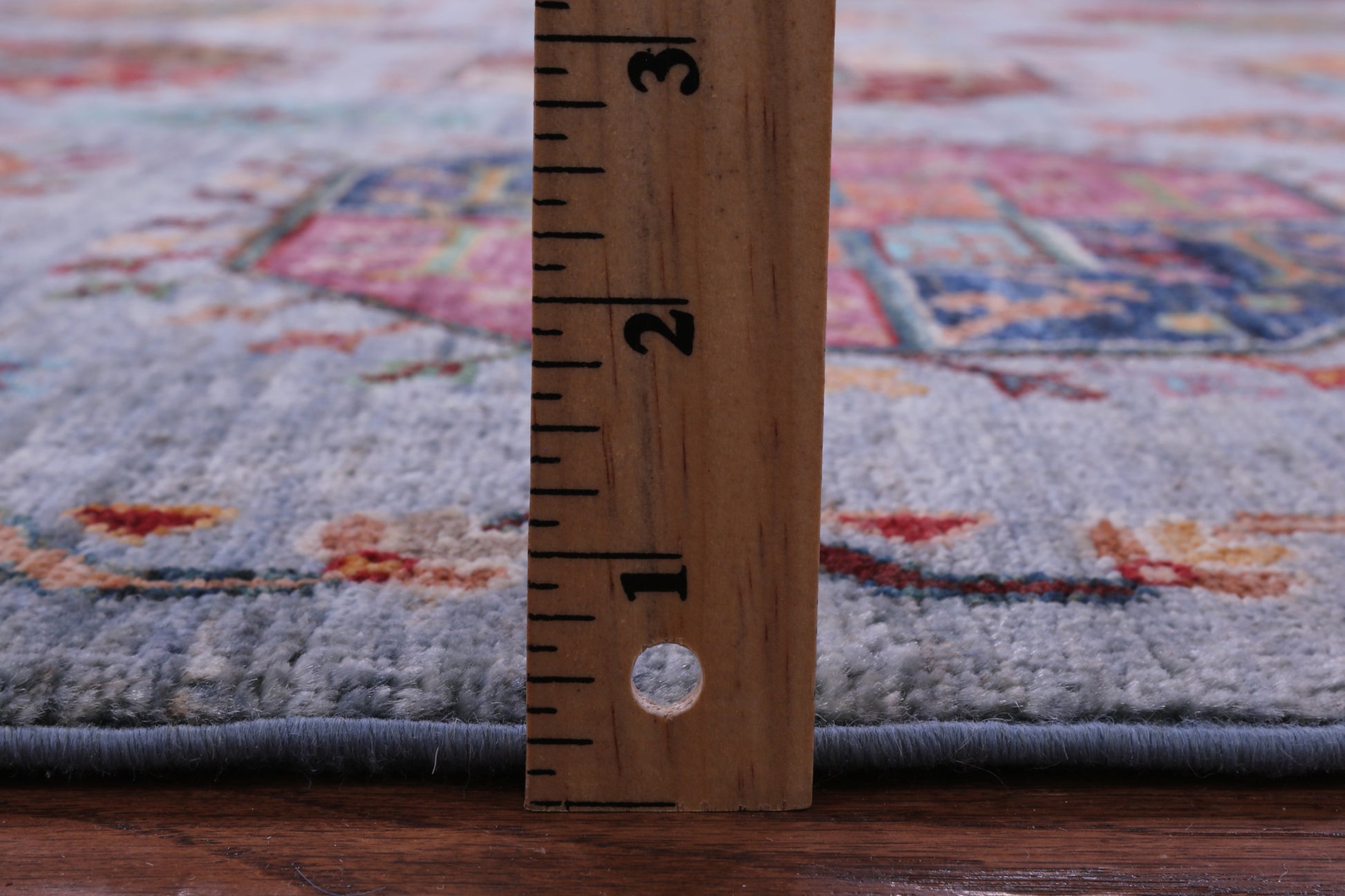 Blue Turkmen Ersari Hand Knotted Wool Rug - 5' 8" X 7' 9" - Golden Nile