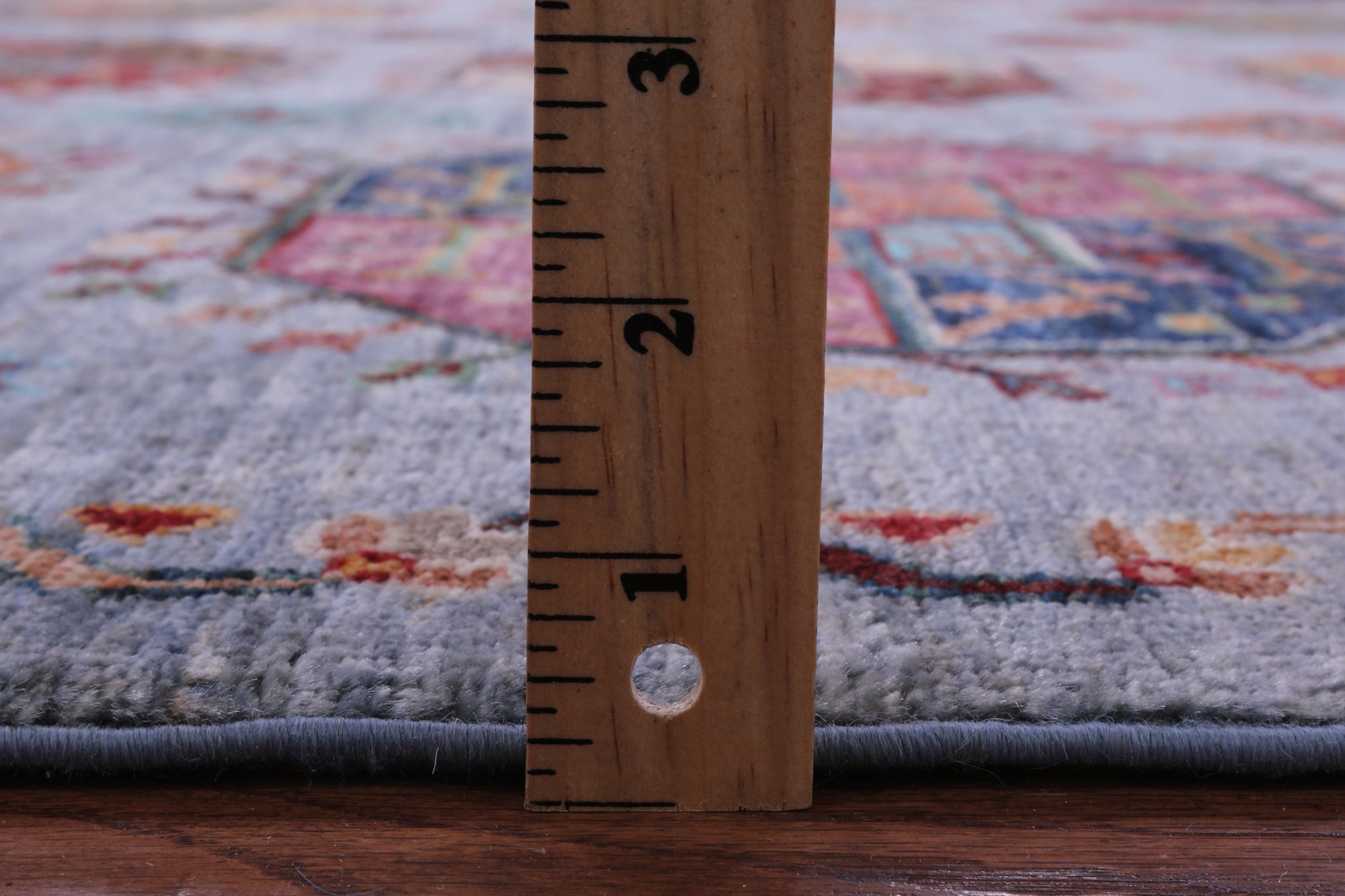 Blue Turkmen Ersari Hand Knotted Wool Rug - 5' 8" X 7' 9" - Golden Nile