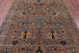 Peshawar Hand Knotted Wool Rug - 5' 9" X 8' 3" - Golden Nile