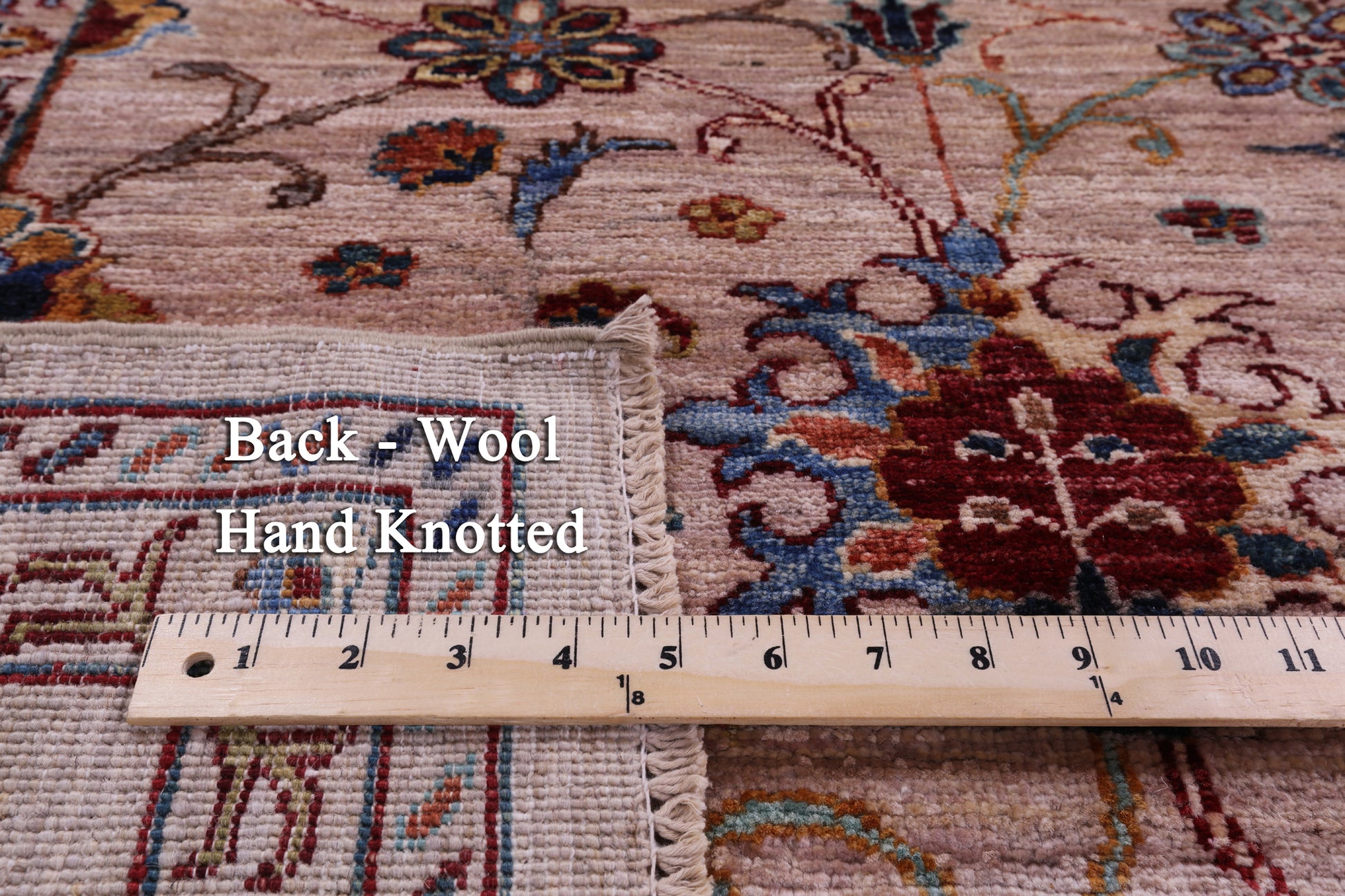 Peshawar Hand Knotted Wool Rug - 6' 8" X 8' 4" - Golden Nile