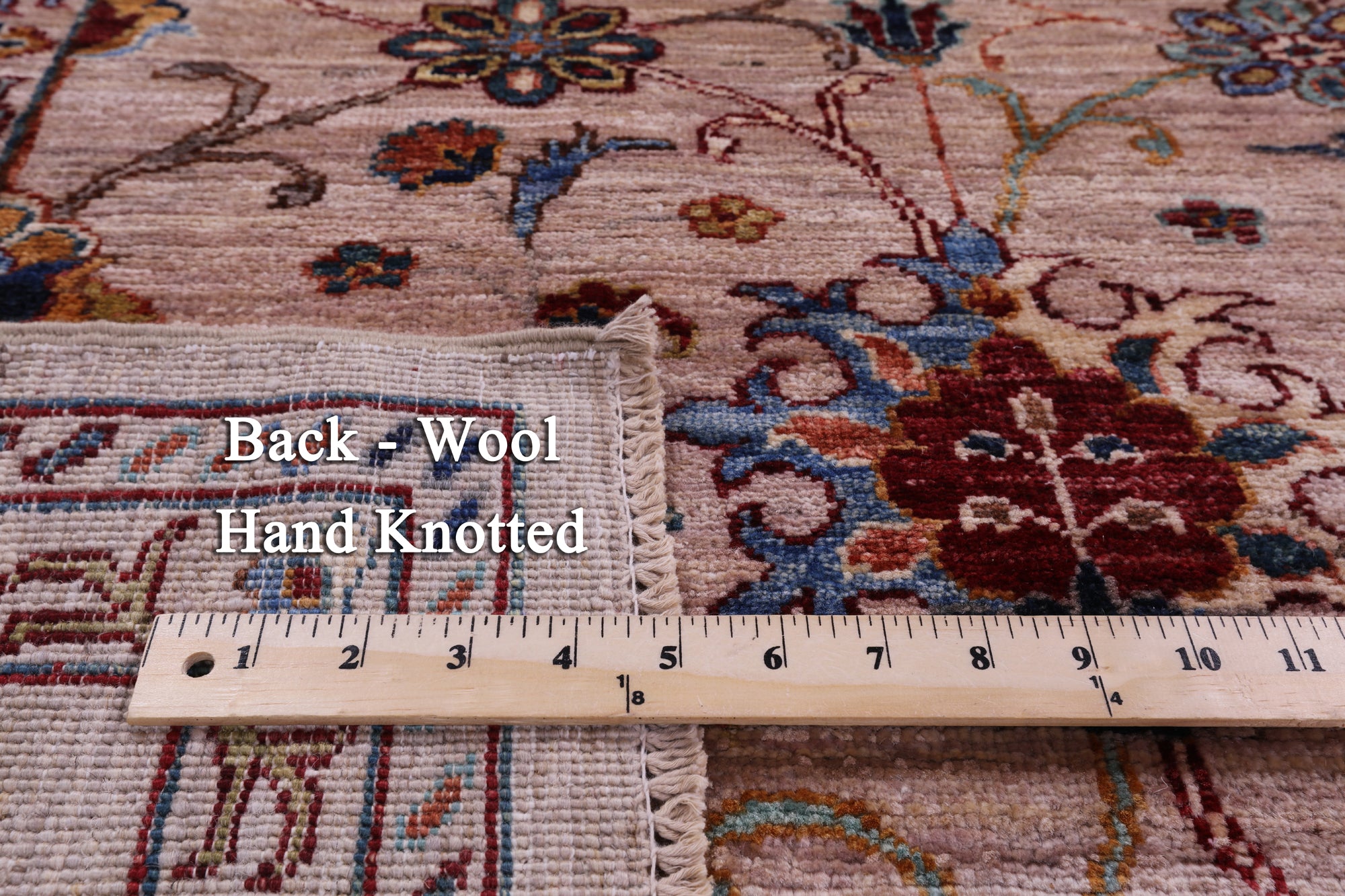 Peshawar Hand Knotted Wool Rug - 6' 8" X 8' 4" - Golden Nile