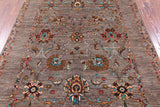 Peshawar Hand Knotted Wool Rug - 4' 11" X 6' 8" - Golden Nile