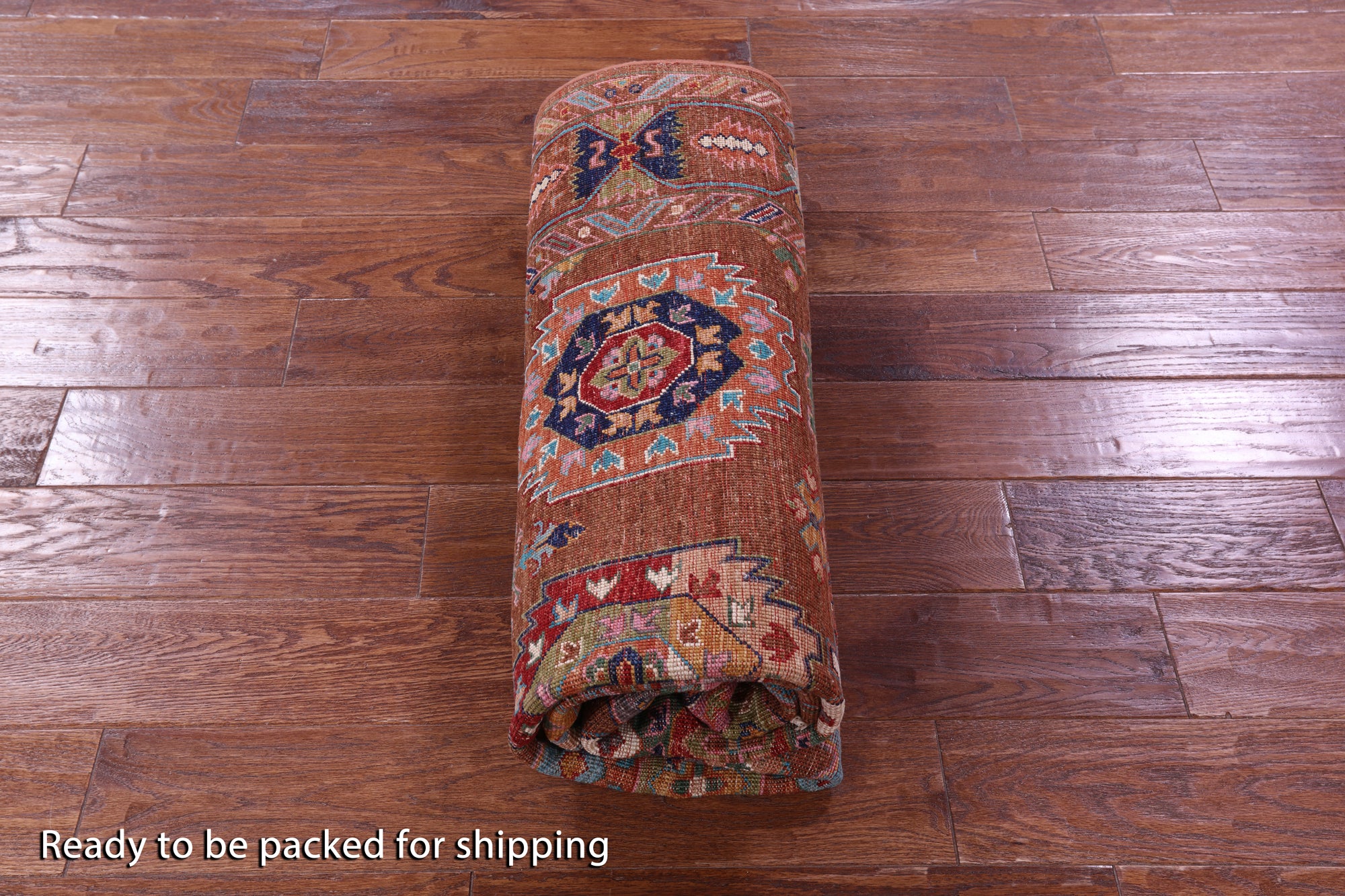 Brown Turkmen Ersari Hand Knotted Wool Rug - 4' 11" X 6' 9" - Golden Nile