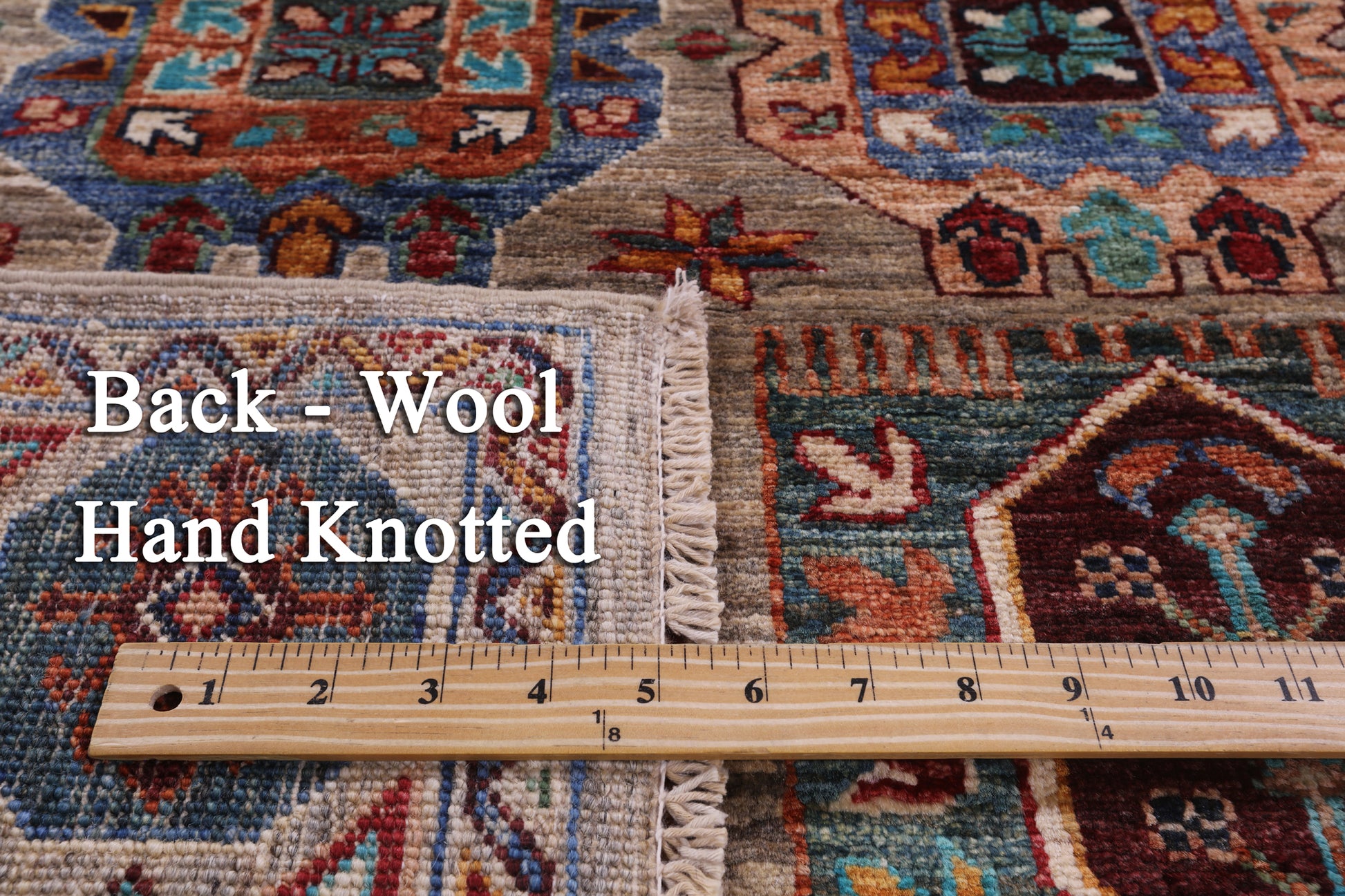 Turkmen Ersari Hand Knotted Wool Rug - 4' 3" X 5' 10" - Golden Nile