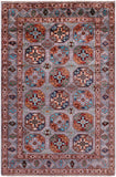 Turkmen Ersari Hand Knotted Wool Rug - 4' 1" X 6' 2" - Golden Nile