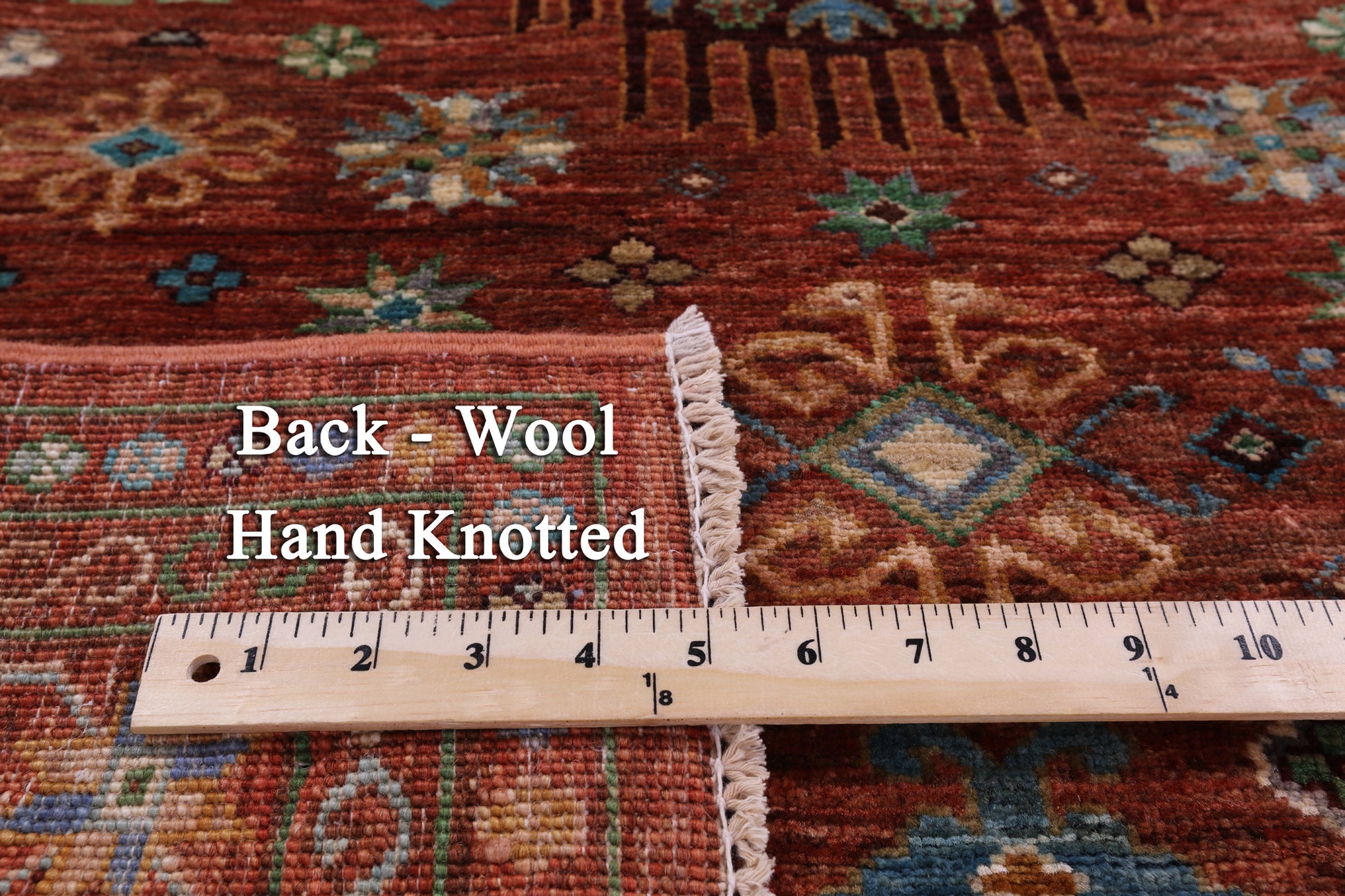 Turkmen Ersari Hand Knotted Wool Rug - 4' 0" X 5' 9" - Golden Nile