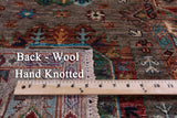 Turkmen Ersari Hand Knotted Wool Runner Rug - 2' 8" X 8' 3" - Golden Nile
