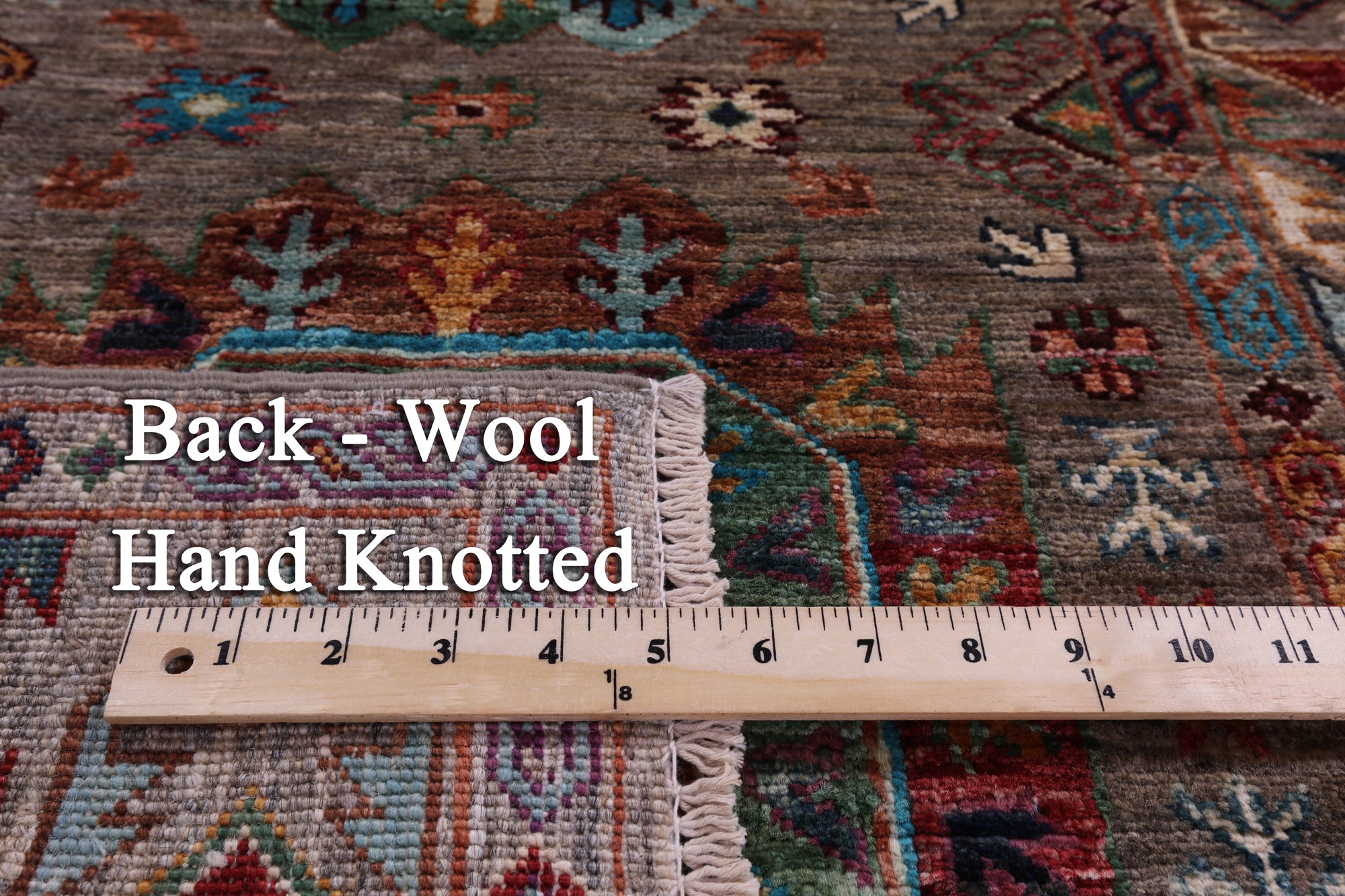 Turkmen Ersari Hand Knotted Wool Runner Rug - 2' 8" X 8' 3" - Golden Nile