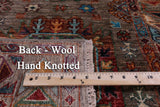 Turkmen Ersari Hand Knotted Wool Runner Rug - 2' 7" X 8' 4" - Golden Nile