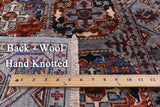 Turkmen Ersari Handmade Wool Runner Rug - 2' 8" X 9' 9" - Golden Nile