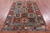 Tribal Persian Hand Knotted Wool Rug - 5' 1" X 7' 1" - Golden Nile