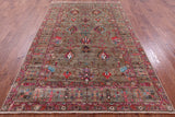Peshawar Hand Knotted Wool Rug - 5' 10" X 8' 11" - Golden Nile