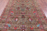 Peshawar Hand Knotted Wool Rug - 5' 10" X 8' 11" - Golden Nile