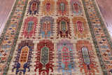 Turkmen Ersari Hand Knotted Wool Rug - 5' 9" X 7' 8" - Golden Nile