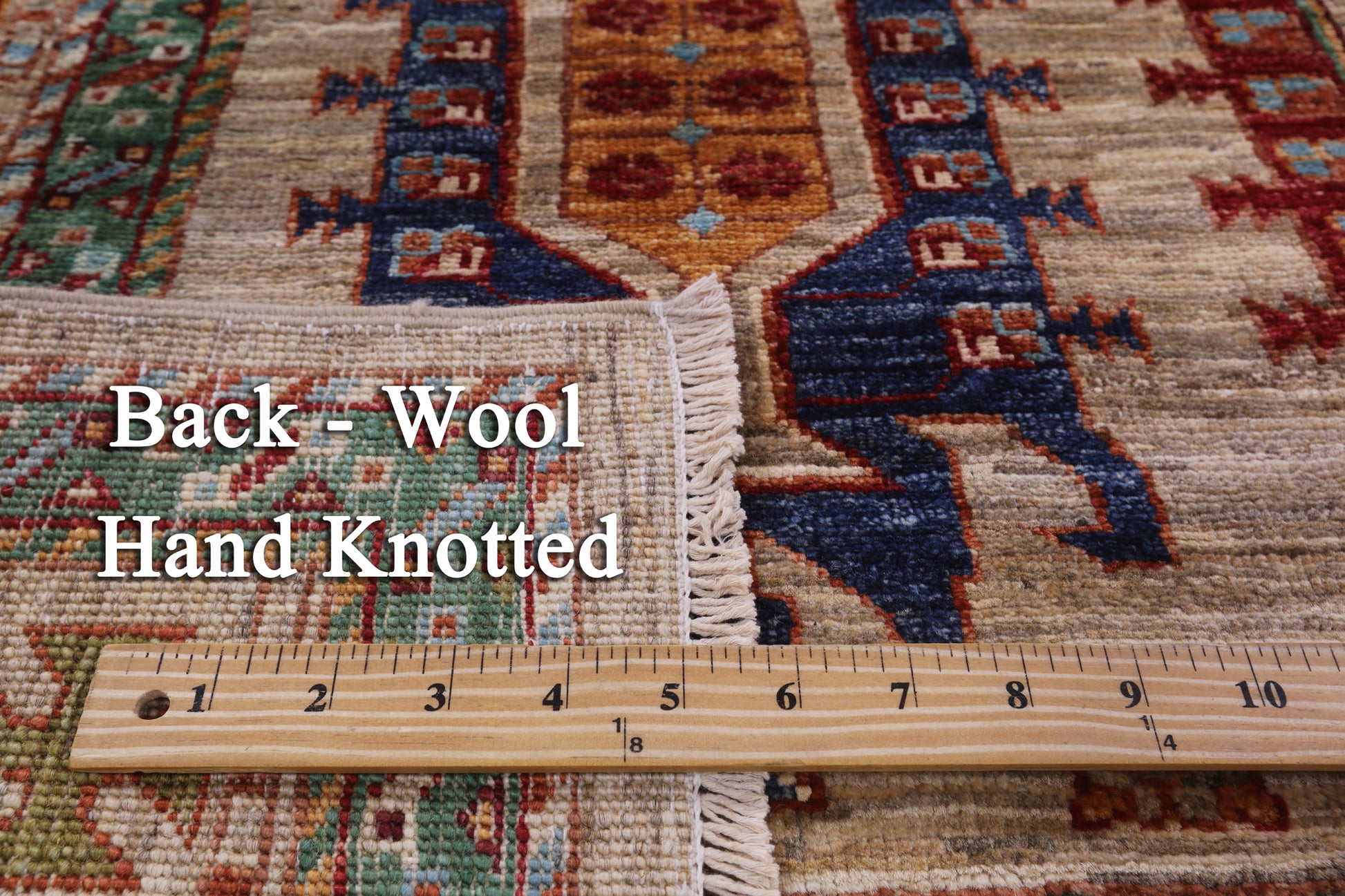 Turkmen Ersari Hand Knotted Wool Rug - 5' 9" X 7' 8" - Golden Nile