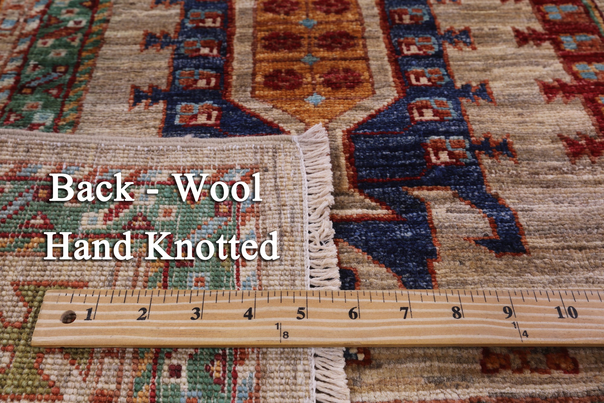 Turkmen Ersari Hand Knotted Wool Rug - 5' 9" X 7' 8" - Golden Nile