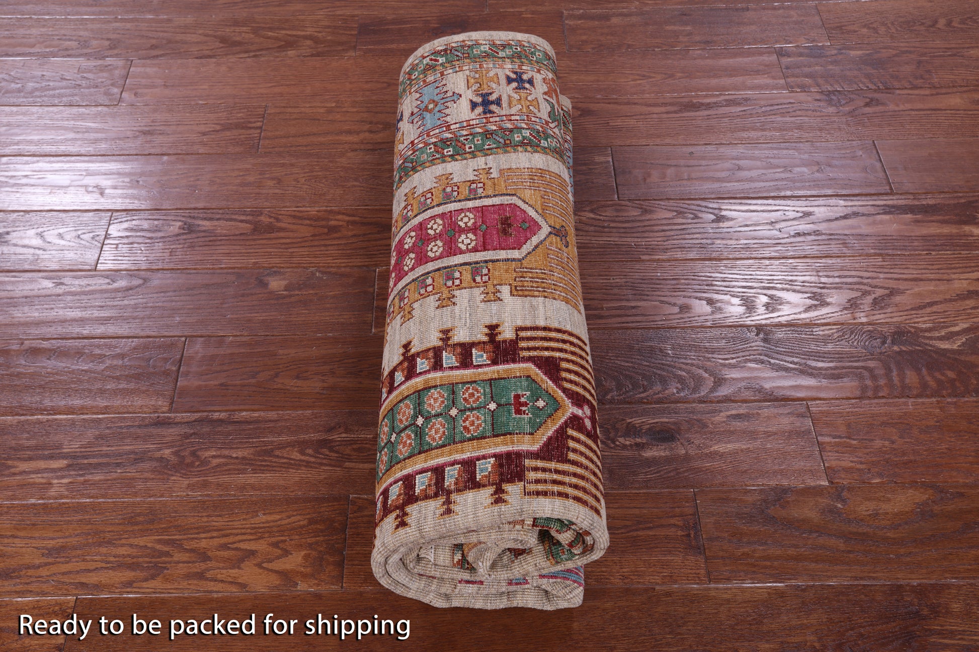 Turkmen Ersari Hand Knotted Wool Rug - 5' 9" X 7' 8" - Golden Nile
