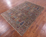 Turkmen Ersari Hand Knotted Wool Rug - 5' 9" X 8' 2" - Golden Nile