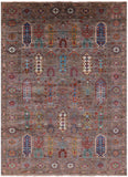 Turkmen Ersari Hand Knotted Wool Rug - 5' 9" X 8' 2" - Golden Nile