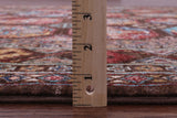 Brown Turkmen Ersari Hand Knotted Wool Rug - 5' 9" X 8' 1" - Golden Nile