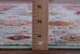 Blue Turkmen Ersari Hand Knotted Wool Rug - 5' 7" X 7' 11" - Golden Nile