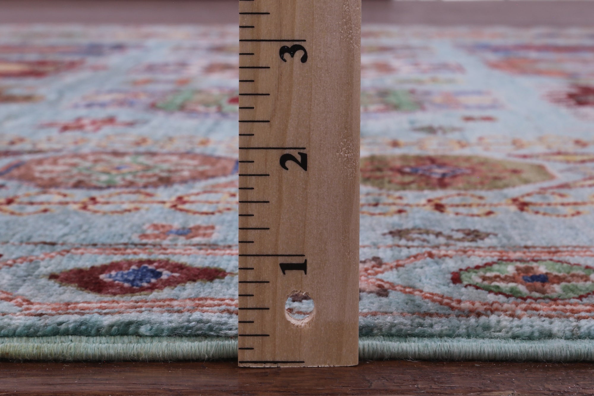 Blue Turkmen Ersari Hand Knotted Wool Rug - 5' 7" X 7' 11" - Golden Nile