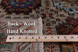 Turkmen Ersari Handmade Wool Rug - 5' 0" X 6' 9" - Golden Nile