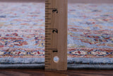 Blue Persian Tabriz Hand Knotted Wool Rug - 6' 8" X 9' 11" - Golden Nile