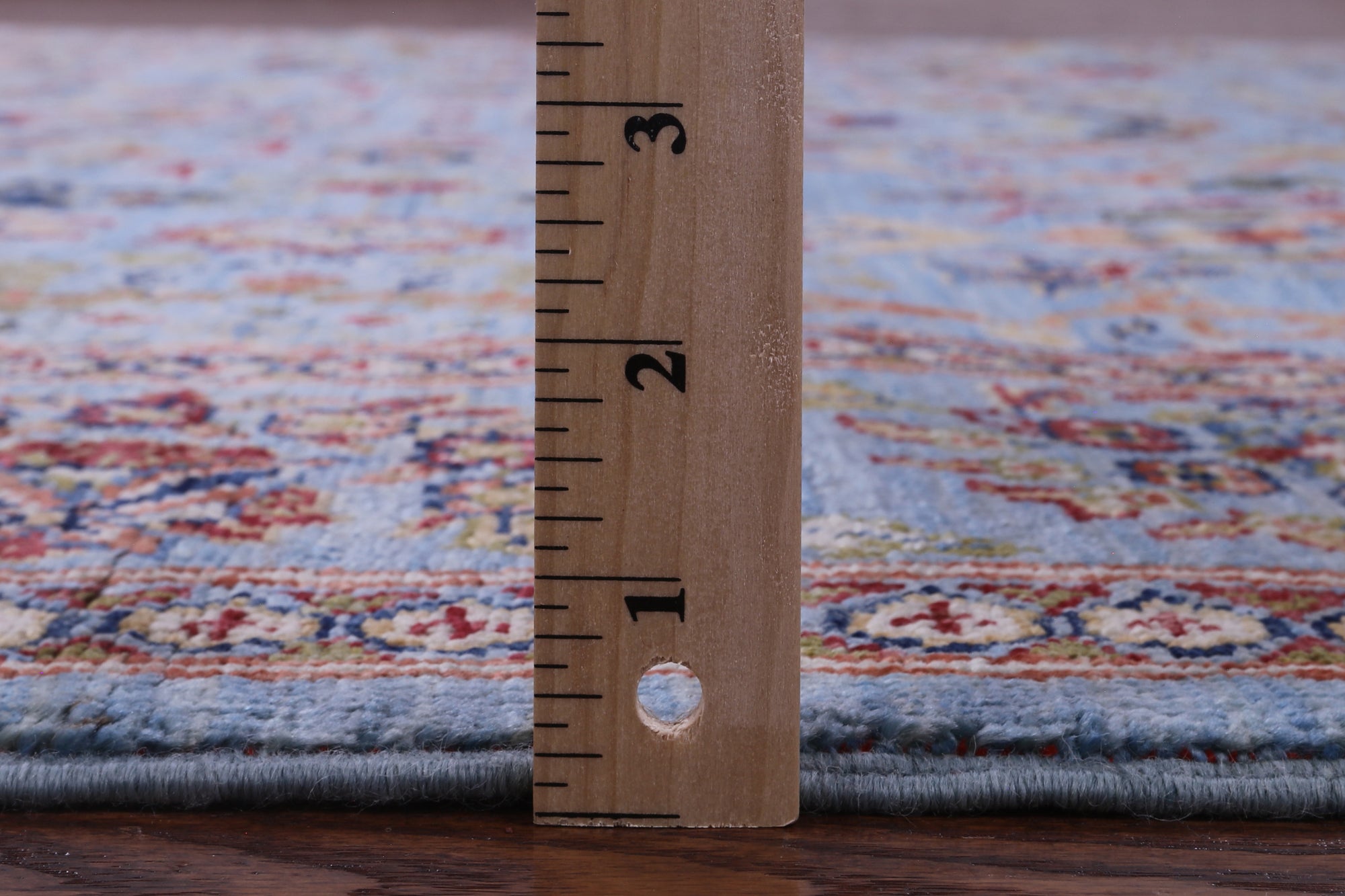 Blue Persian Tabriz Hand Knotted Wool Rug - 6' 8" X 9' 11" - Golden Nile