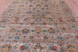 Peshawar Handmade Wool Rug - 8' 0" X 11' 7" - Golden Nile