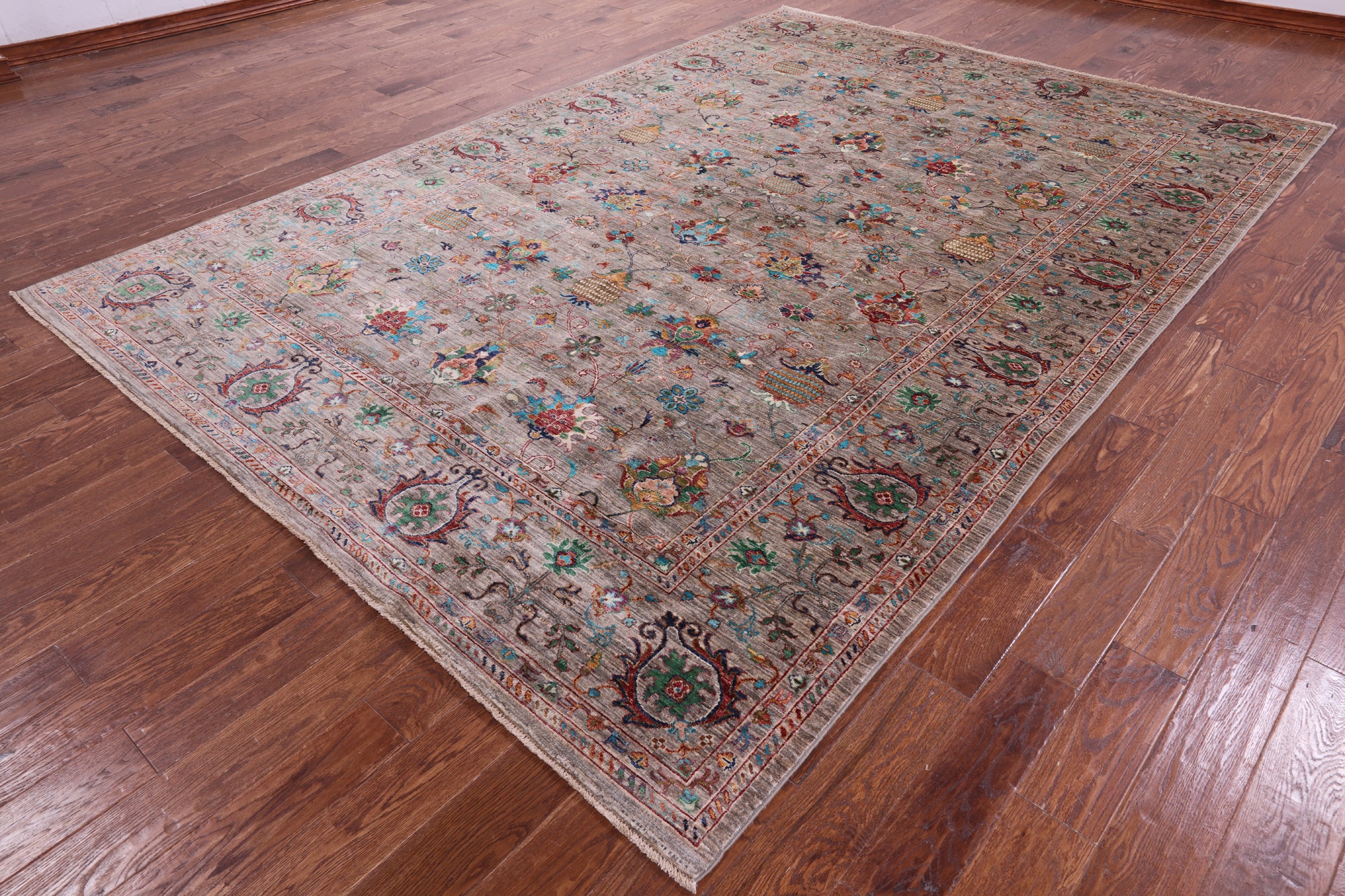Peshawar Handmade Wool Rug - 8' 0" X 11' 7" - Golden Nile