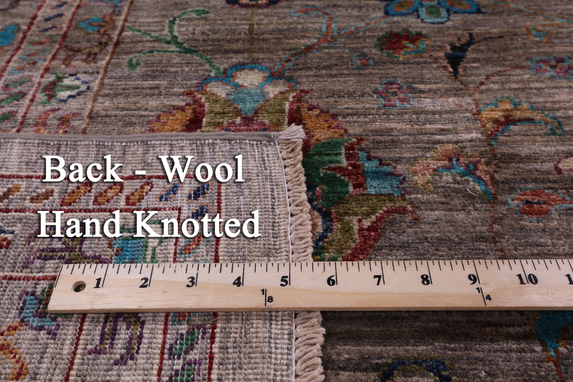 Peshawar Handmade Wool Rug - 8' 0" X 11' 7" - Golden Nile