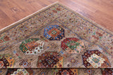 Turkmen Ersari Hand Knotted Wool Rug - 8' 10" X 11' 10" - Golden Nile