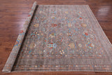Peshawar Hand Knotted Wool Rug - 8' 1" X 9' 8" - Golden Nile