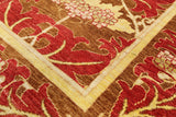William Morris Handmade Wool Area Rug - 5' 0" X 7' 9" - Golden Nile