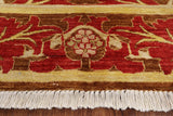 William Morris Handmade Wool Area Rug - 5' 0" X 7' 9" - Golden Nile