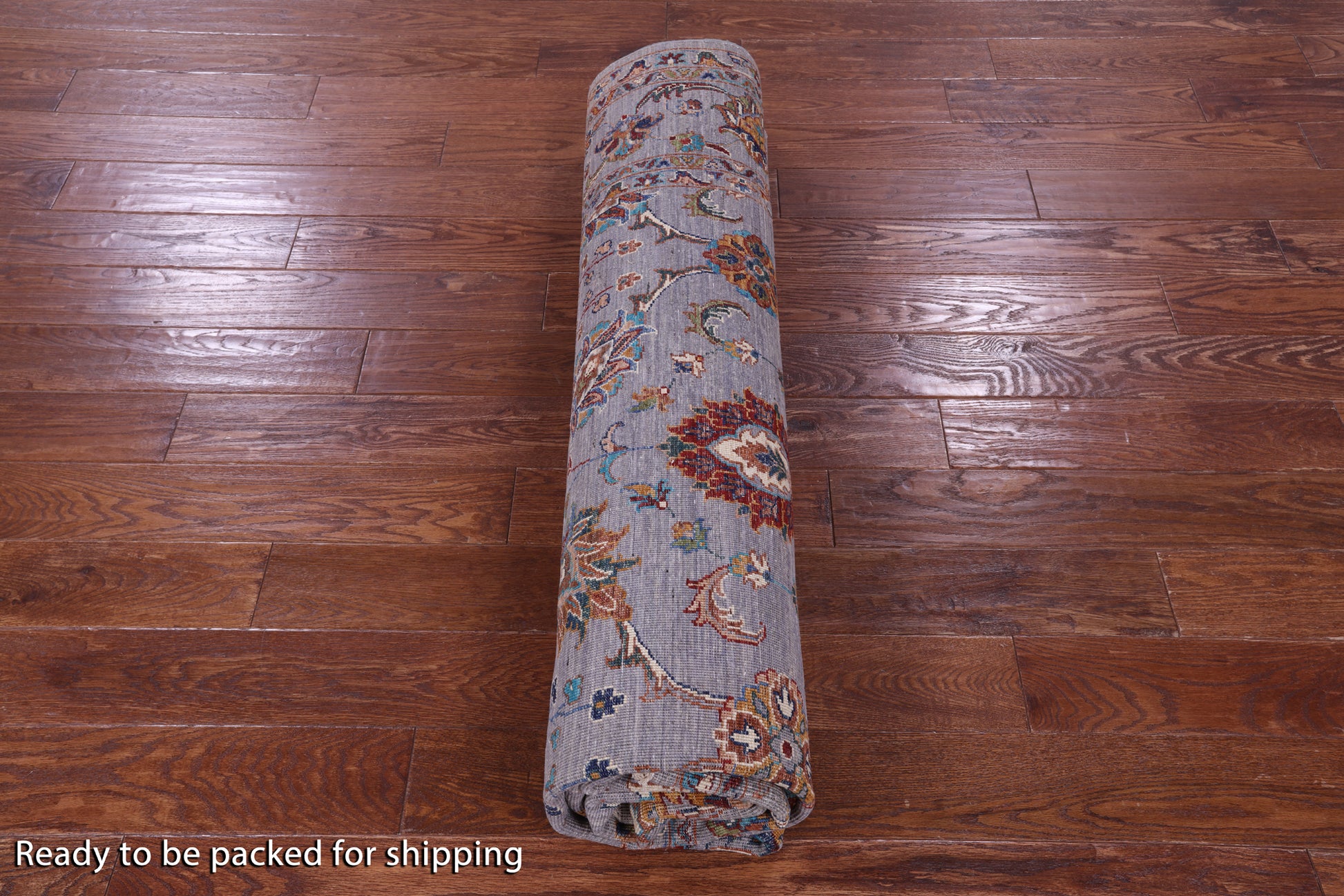 Grey Peshawar Handmade Wool Rug - 8' 1" X 10' 2" - Golden Nile