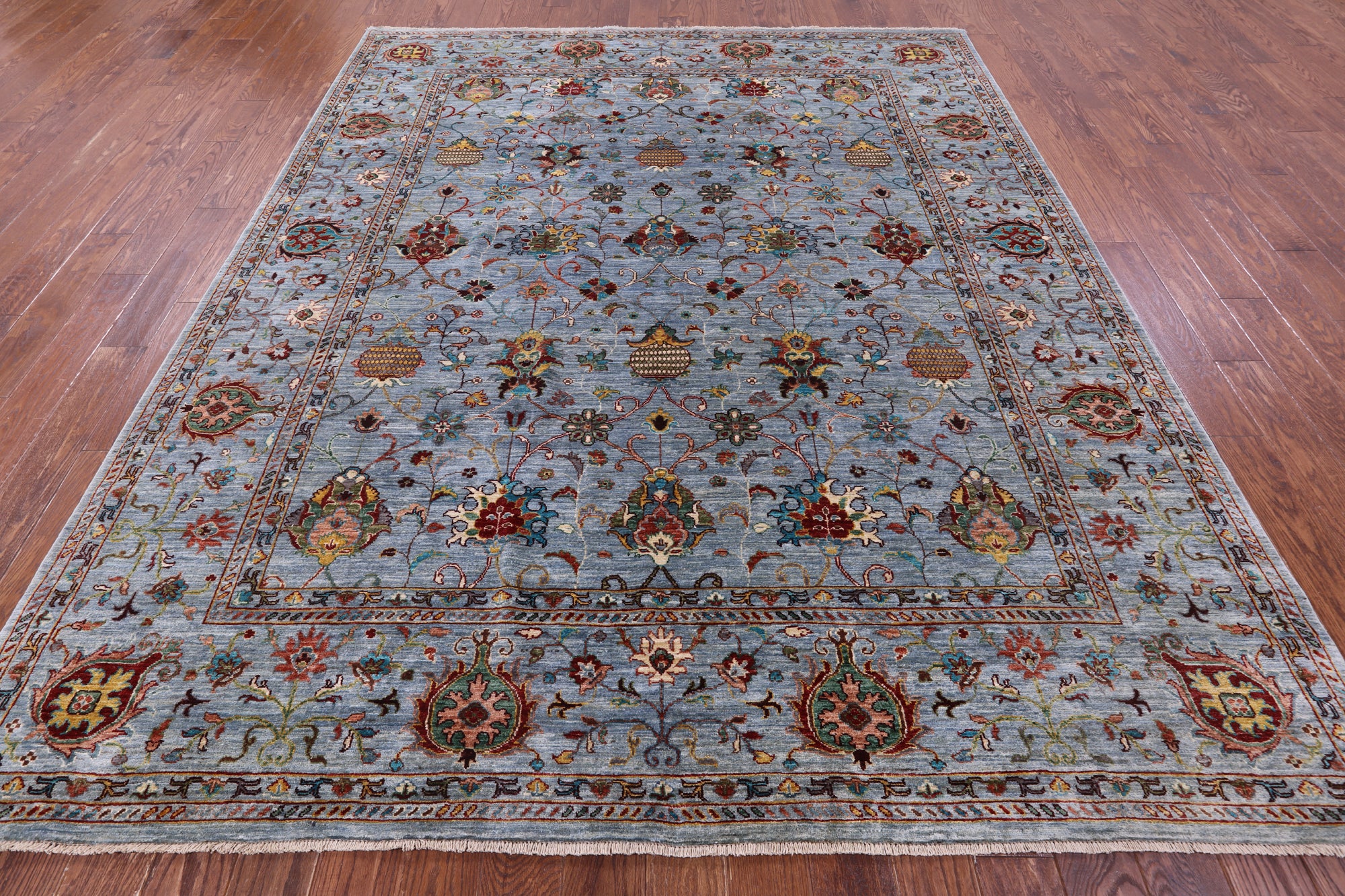 Peshawar Hand Knotted Wool Rug - 8' 2" X 10' 1" - Golden Nile
