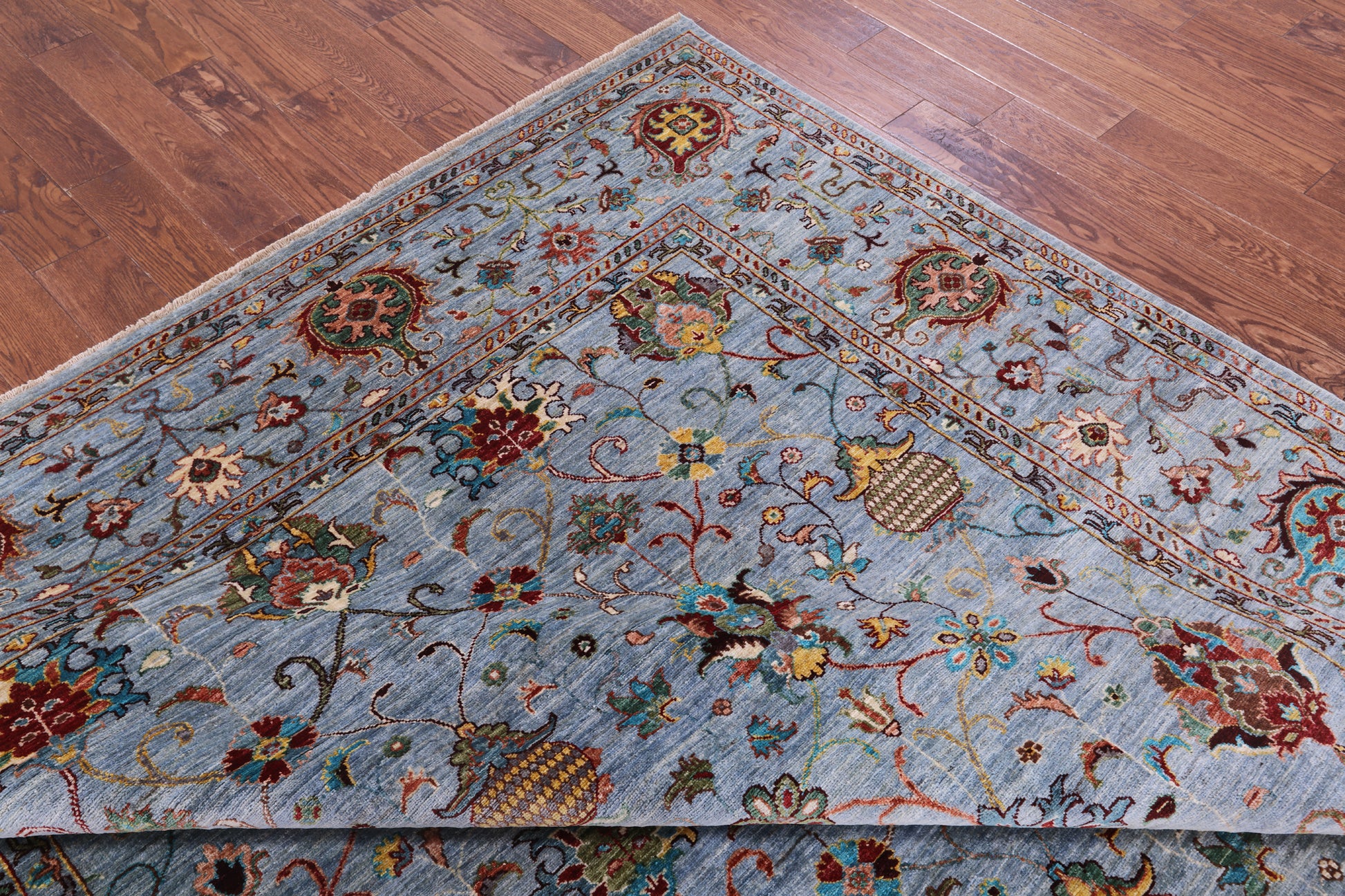 Peshawar Hand Knotted Wool Rug - 8' 2" X 10' 1" - Golden Nile
