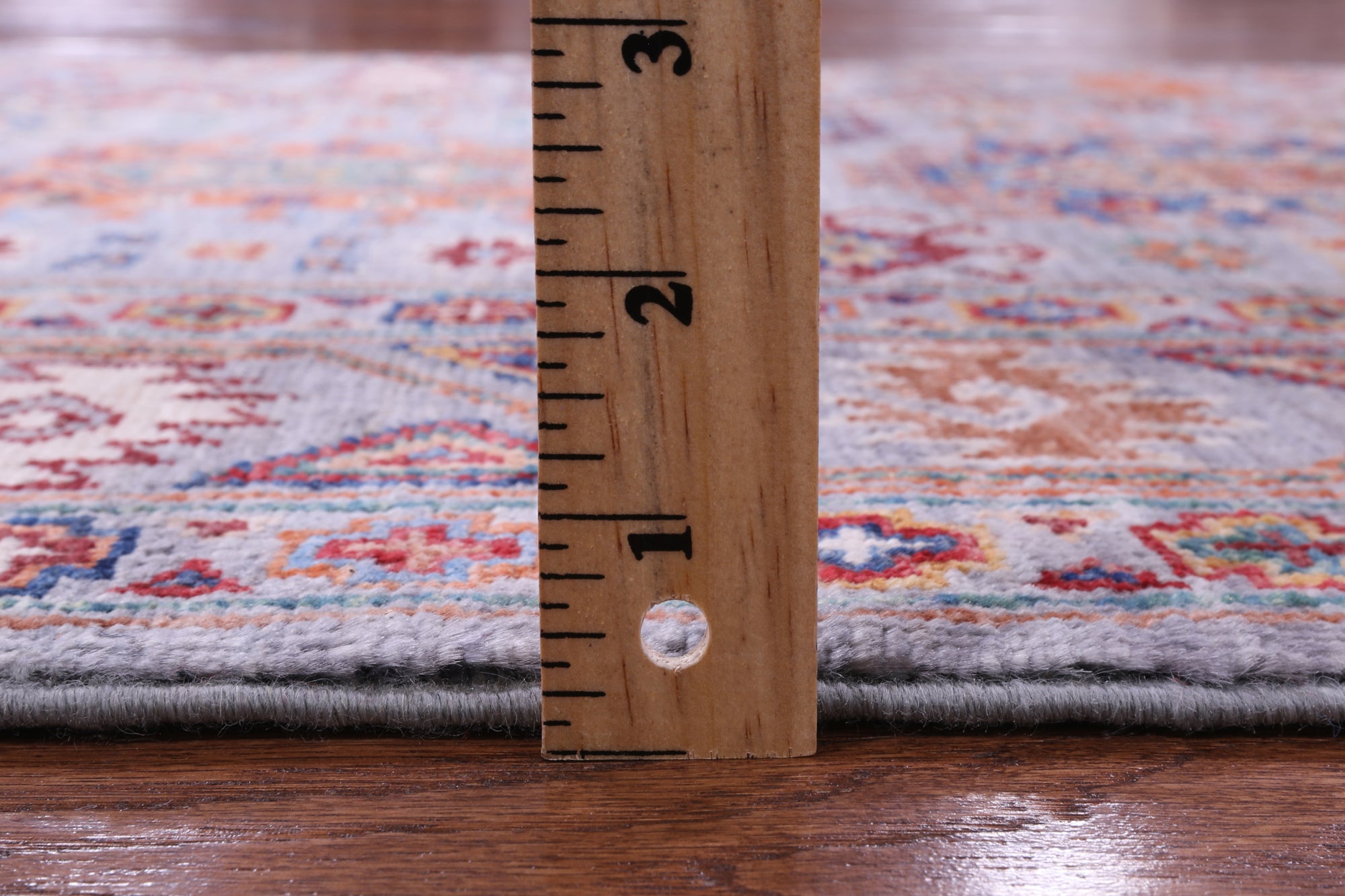 Grey Turkmen Ersari Hand Knotted Wool Runner Rug - 2' 7" X 9' 6" - Golden Nile