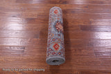 Grey Turkmen Ersari Hand Knotted Wool Runner Rug - 2' 7" X 9' 6" - Golden Nile
