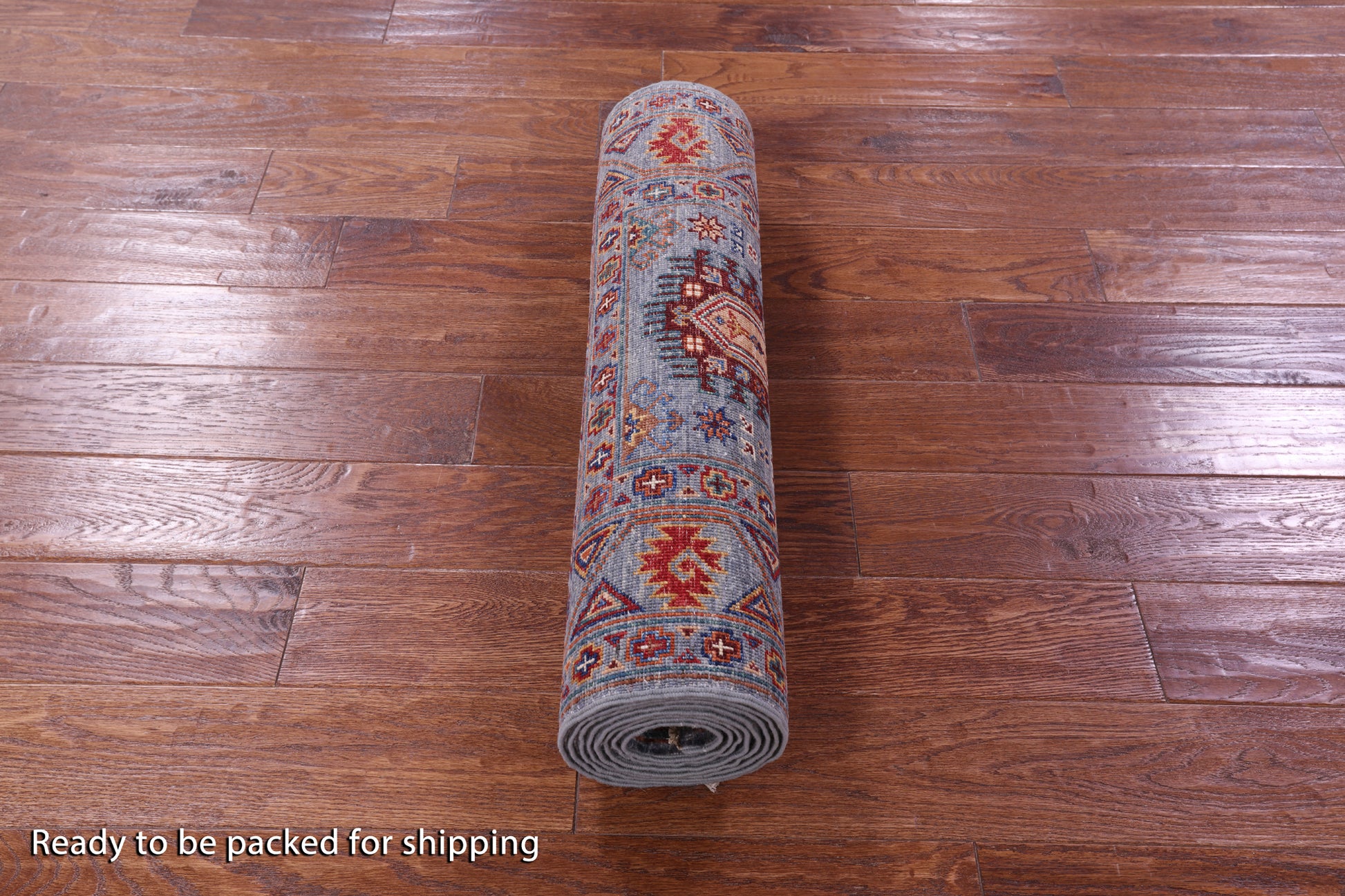 Grey Turkmen Ersari Hand Knotted Wool Runner Rug - 2' 7" X 9' 6" - Golden Nile