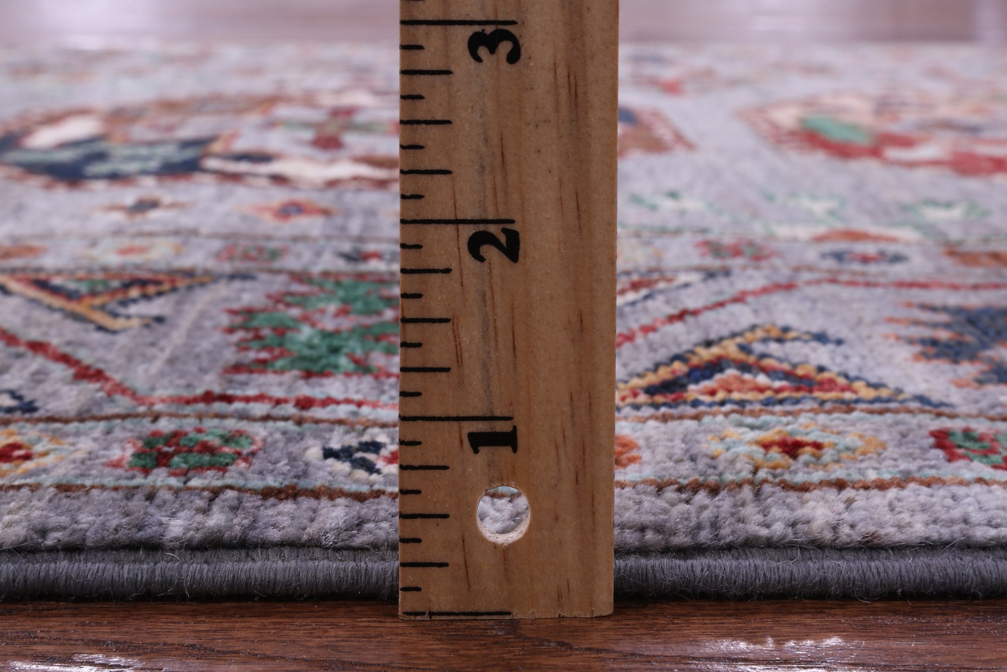 Grey Turkmen Ersari Hand Knotted Wool Runner Rug - 2' 10" X 8' 8" - Golden Nile