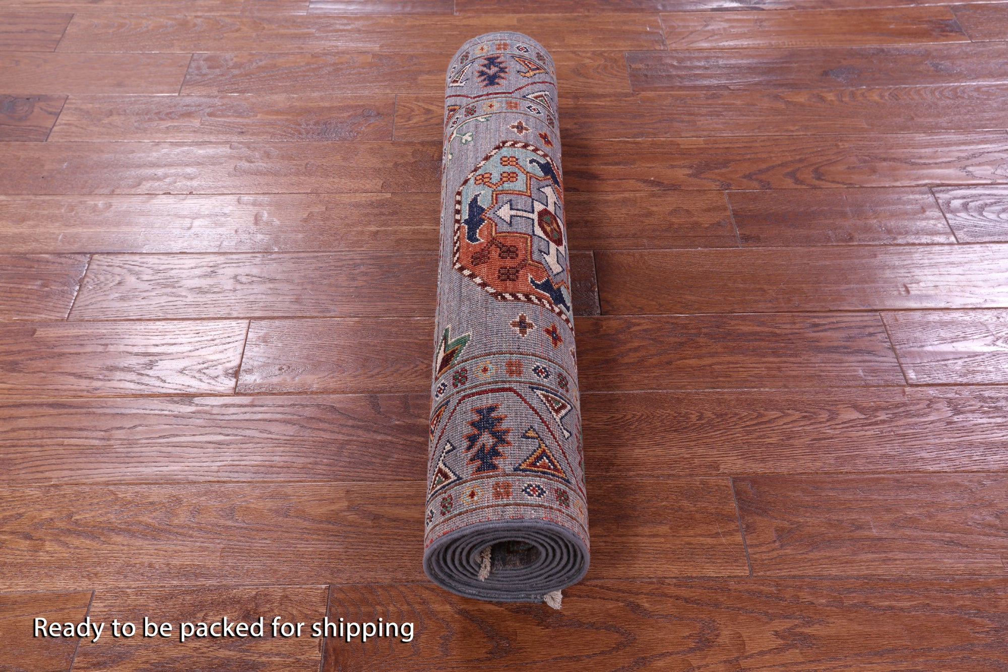 Grey Turkmen Ersari Hand Knotted Wool Runner Rug - 2' 10" X 8' 8" - Golden Nile