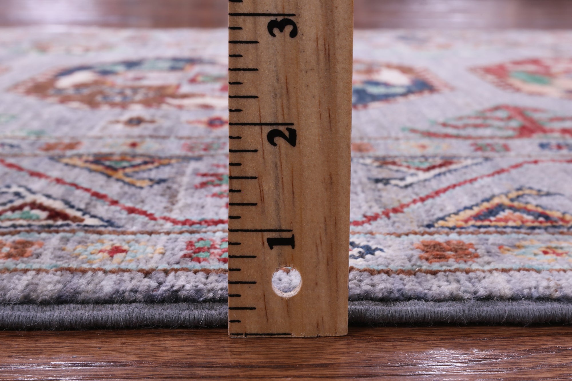 Grey Turkmen Ersari Hand Knotted Wool Runner Rug - 2' 8" X 8' 8" - Golden Nile