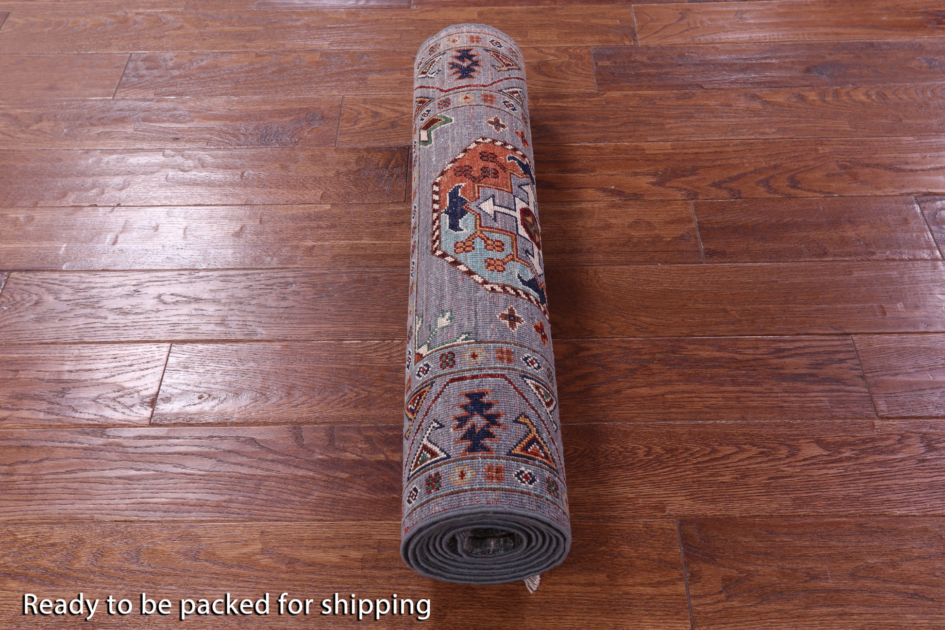 Grey Turkmen Ersari Hand Knotted Wool Runner Rug - 2' 8" X 8' 8" - Golden Nile