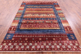 Tribal Persian Gabbeh Hand Knotted Wool Rug - 6' 8" X 9' 5" - Golden Nile