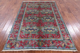 William Morris Hand Knotted Wool Area Rug - 5' 1" X 7' 10" - Golden Nile