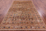 Persian Tribal Gabbeh Hand Knotted Wool Rug - 6' 8" X 10' 4" - Golden Nile
