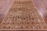 Persian Tribal Gabbeh Hand Knotted Wool Rug - 6' 8" X 10' 4" - Golden Nile